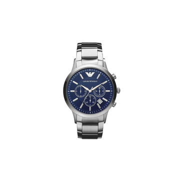 Emporio Armani Chronograph Stainless Steel Blue Dial Watch