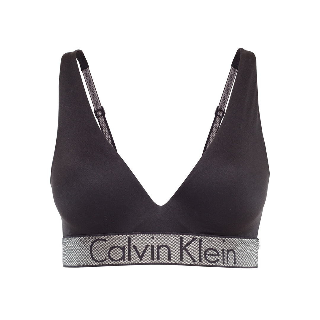 Calvin Klein Plunge Push Up Black Bra