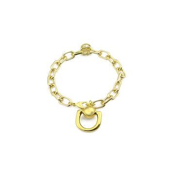 Polo Exchange Gold Tone Chain Bracelet - BRS51-J434901B-2