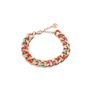 Polo Exchange Mixed Color Gourmet Rose Gold Tone Necklace