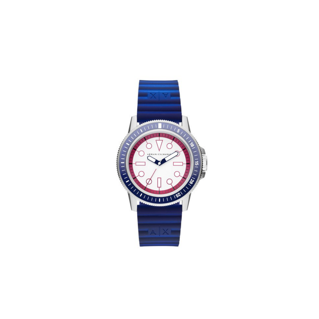 Fattal Beauty – Buy Armani Exchange Three-Hand Blue and Purple Silicone  Watch in Lebanon