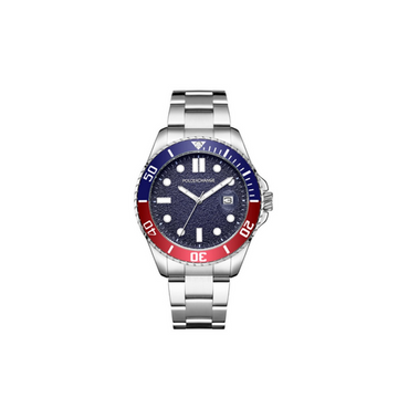 Polo Exchange Blue Dial Stainless Steel Watch