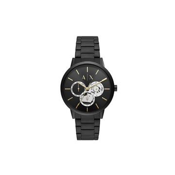 Armani Exchange Multifunction Black Stainless Steel Watch