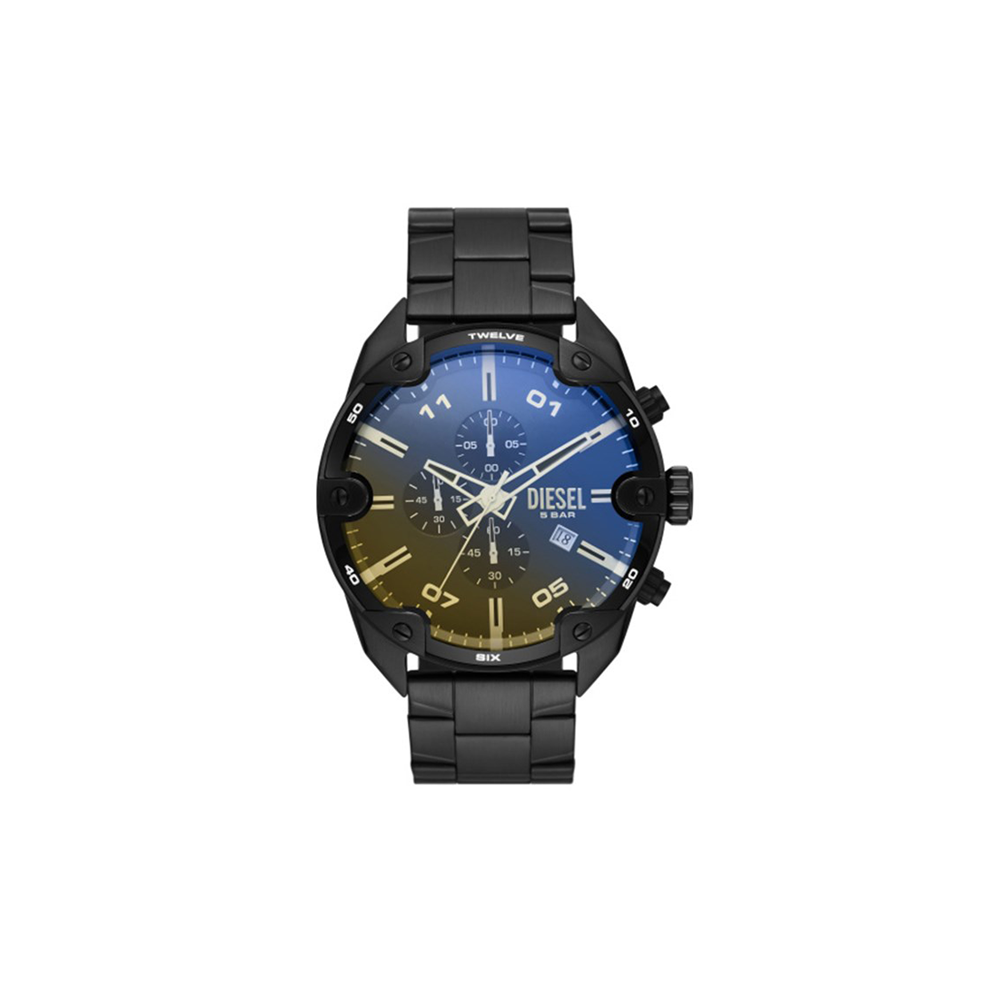 Fattal Beauty – Buy Diesel Spiked Chronograph Black Stainless