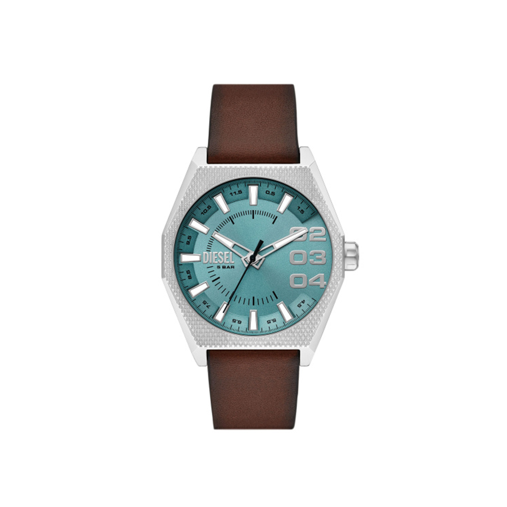 Diesel leather bracelet watch discount