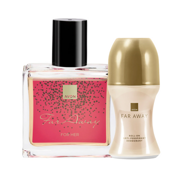 Avon Pack Faraway Travel Spray & Roll On