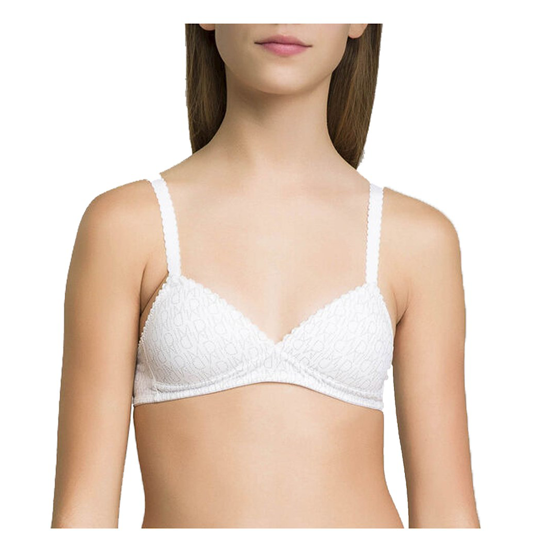 Dim Sublim Lace white push-up balconette bra