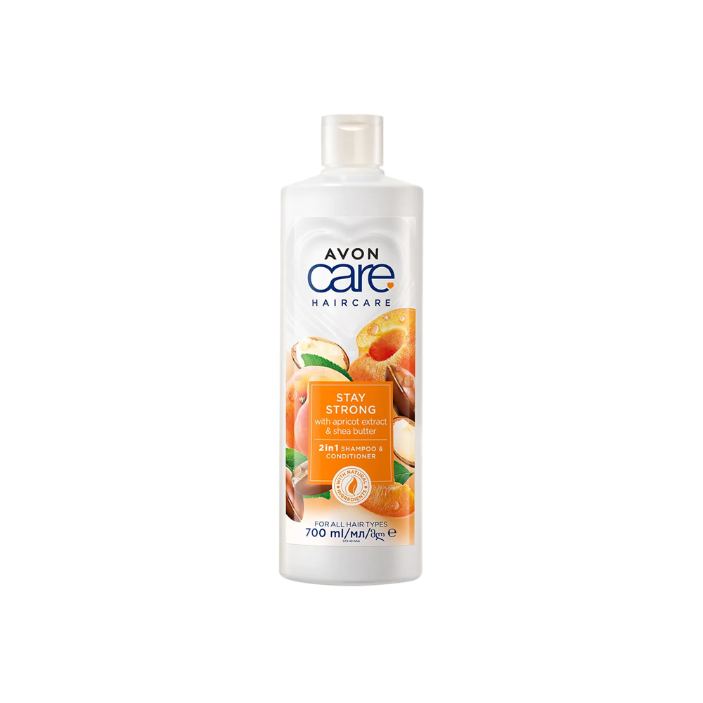 Avon Naturals Apricot & Shea 2 In 1 Shampoo & Conditioners