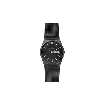 Skagen Melbye Three-Hand Watch with Stainless Steel Mesh Band