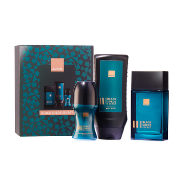 Avon Black Suede Secret Him 3 Pieces Gift Set