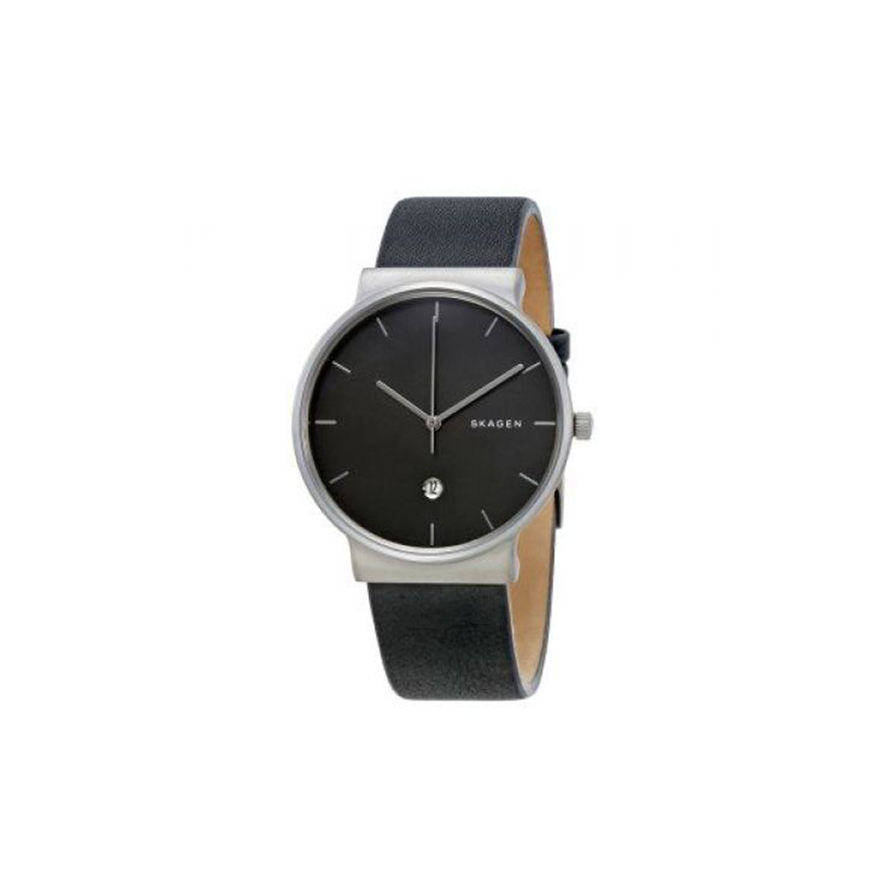 Skagen Men's Ancher Black Leather