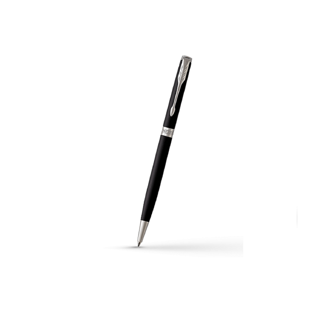 Parker Sonnet Matte Black Lacquer Slim CT Ballpoint Pen