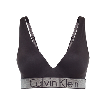 Calvin Klein Plunge Push Up Black Bra