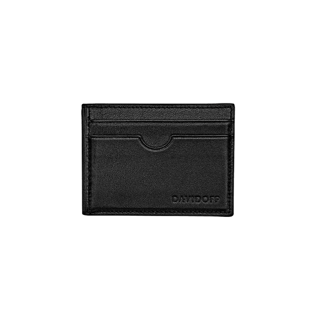 Davidoff Essentials Collection Inlay Bifold Black Wallet