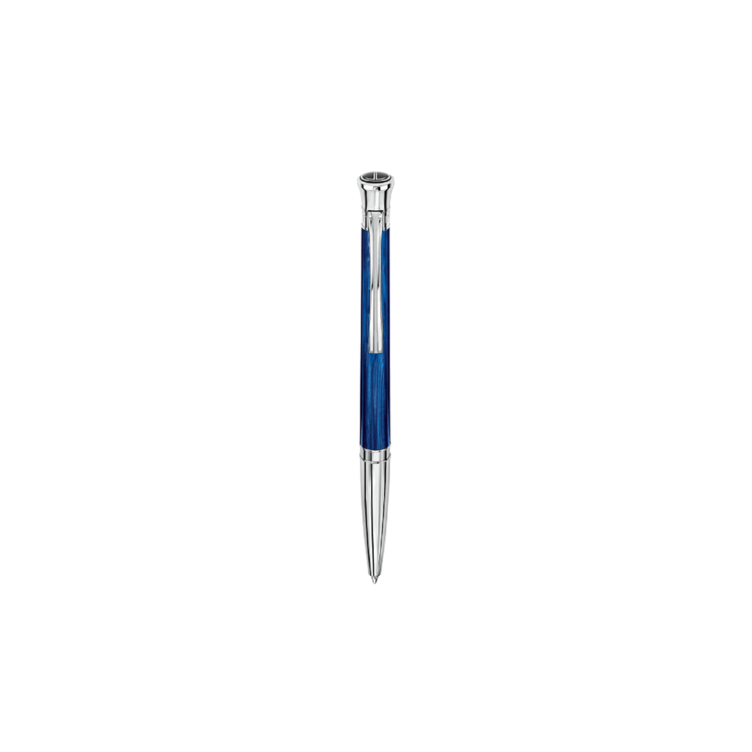 Davidoff Venice Ballpoint Chrome Blue Pen