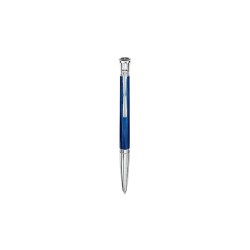 Davidoff Venice Ballpoint Chrome Blue Pen