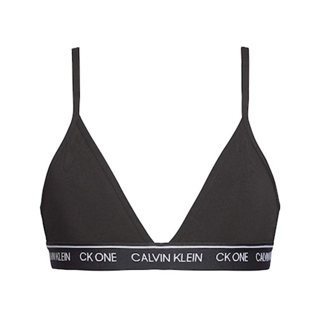 Calvin Klein Unlined Triangle Black Bralette