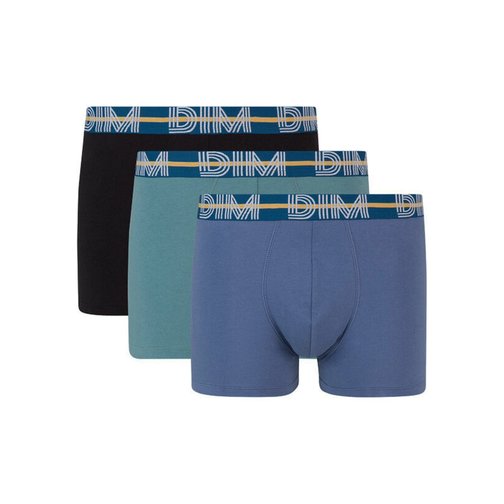 Fattal Beauty – Buy Dim Powerful 3 Pack Stretch Cotton Trunks In Blue ...