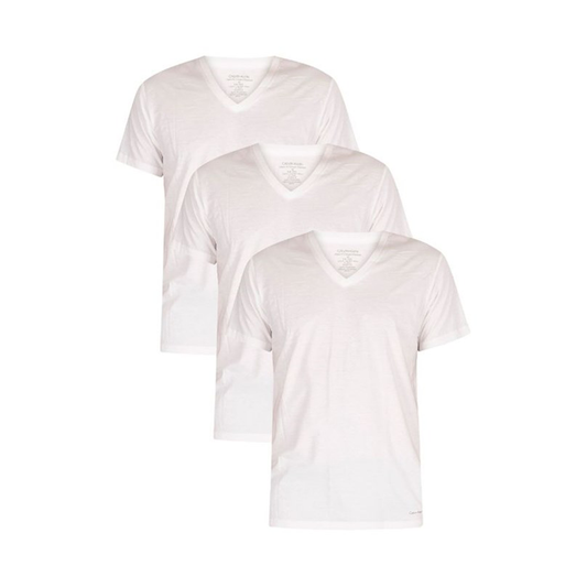 Calvin Klein Men's 3-Pack Cotton Classic Short Sleeve V-Neck T-Shirt, Black,  Medium : : Clothing, Shoes & Accessories