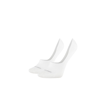 Calvin Klein 2 Pack Logo Invisible White Socks