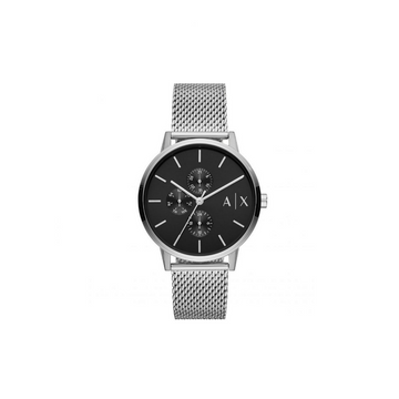 Armani Exchange Black Dial Stainless Watch