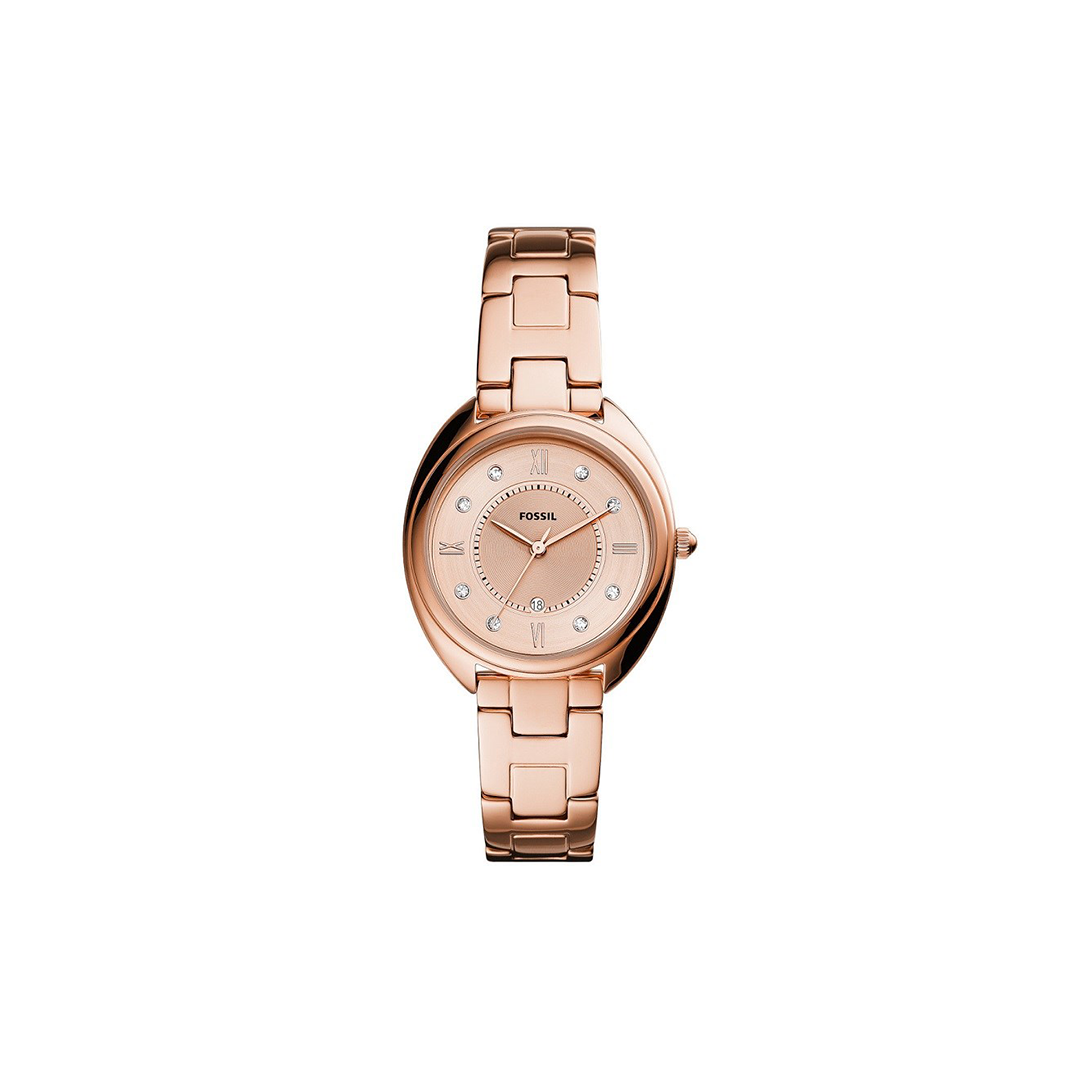 Fossil Gabby Three-Hand Date Rose Gold-Tone Stainless Steel Watch