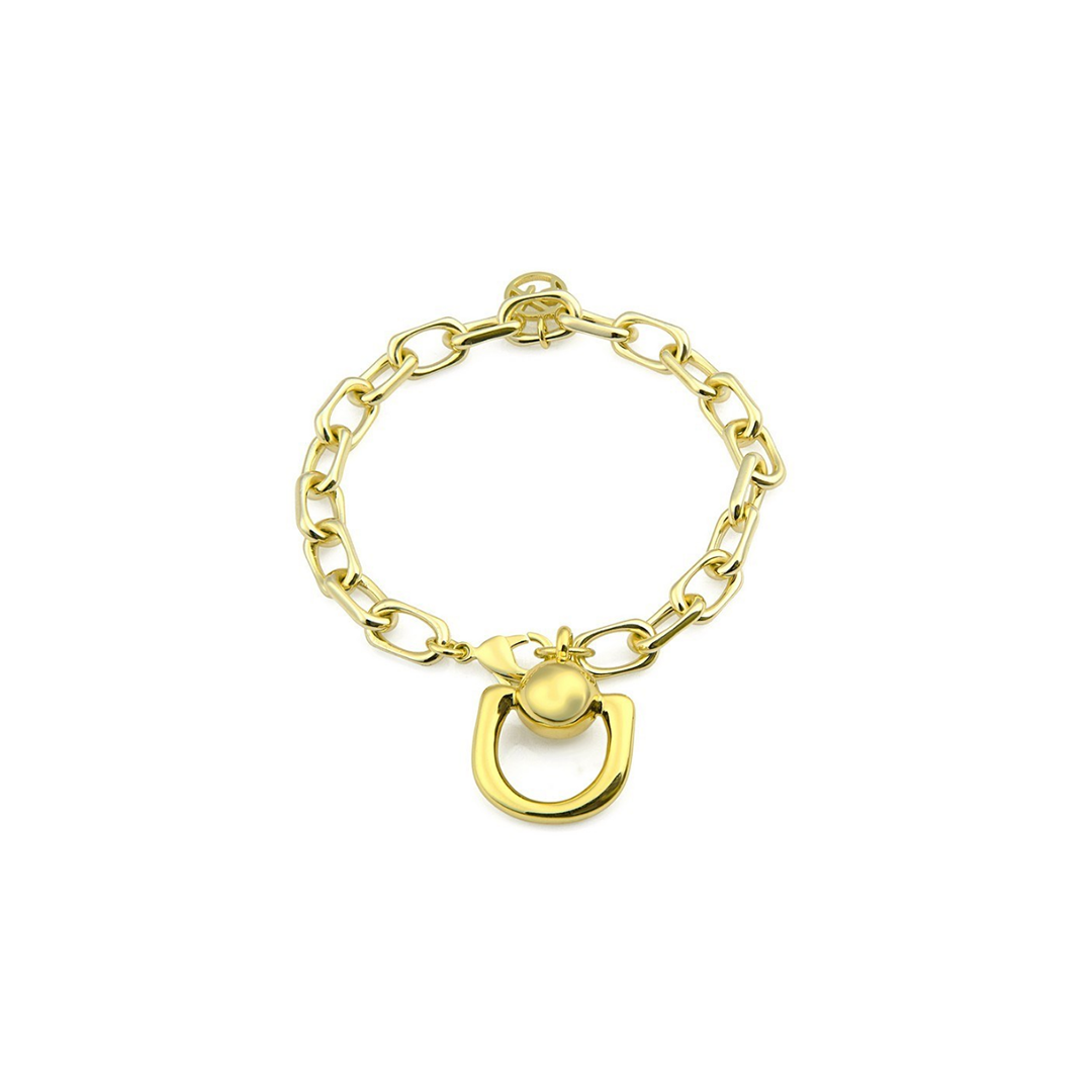 Polo Exchange Gold Tone Chain Bracelet - BRS51-J434901B-2
