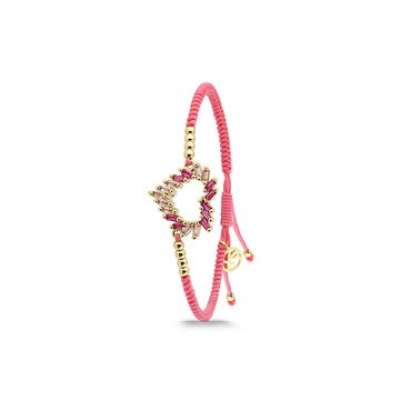 Polo Exchange Pink Cord Bracelet