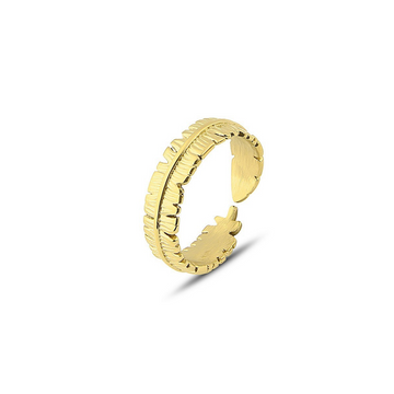 Polo Exchange Gold Feather Ring