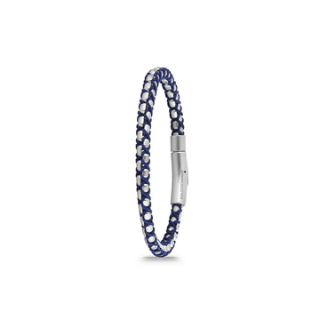 Polo Exchange Handmade Stainless Blue Cord Bracelet