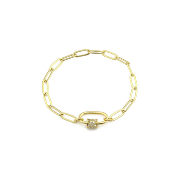 Polo Exchange Gold Tone Chain Bracelet - BRS51-J441201B-1
