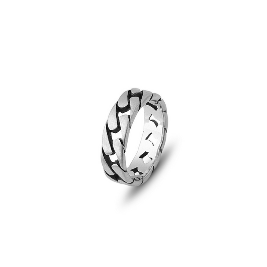 Polo Exchange Casual Gourmet Stainless Antique Ring