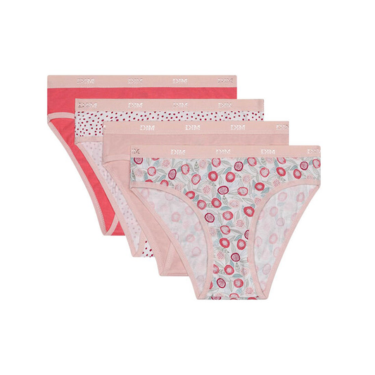 Pack of 2 pink stretch cotton panties DIM Girl