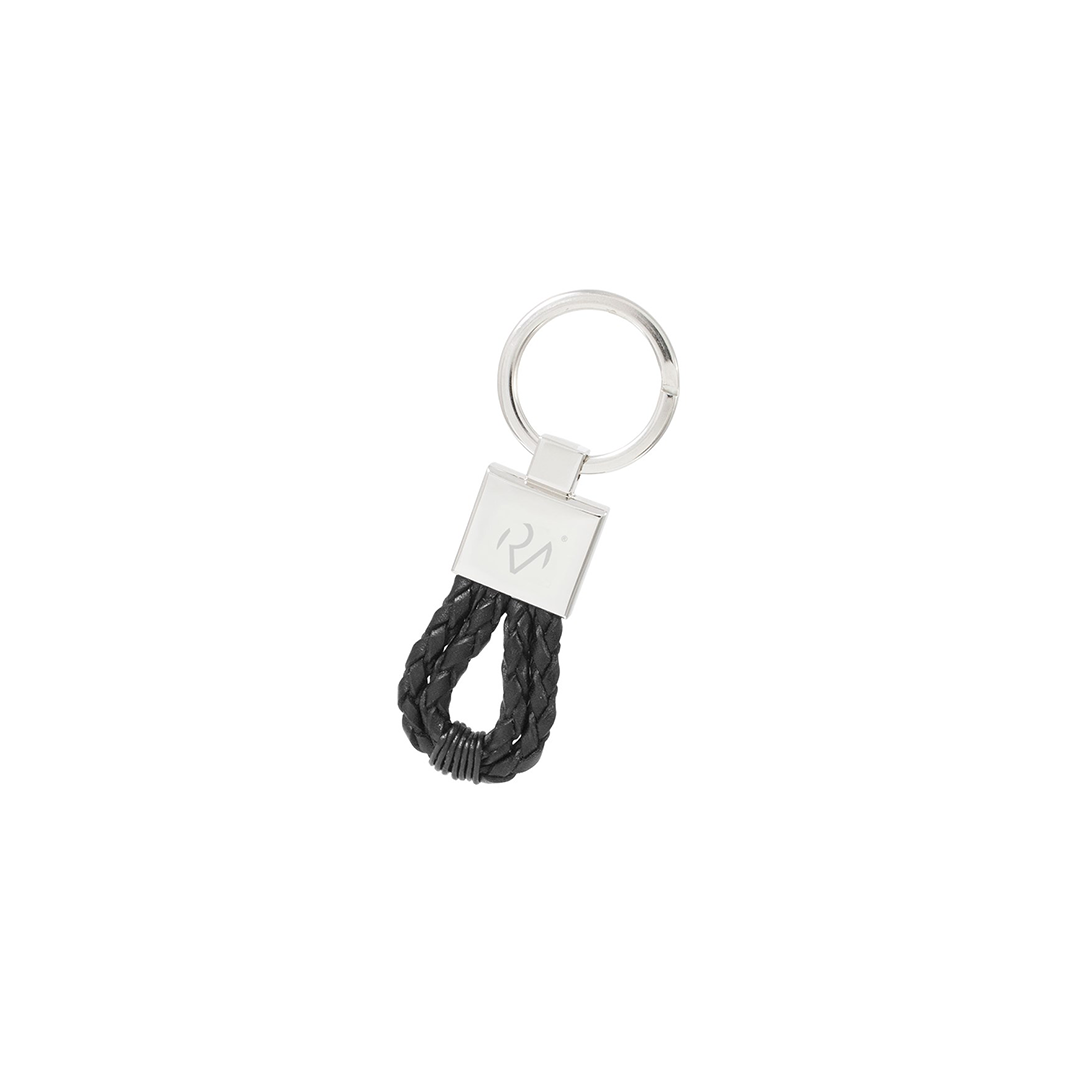 Roberto Mantellassi Wrapped Black Leather Keyring - RM2015