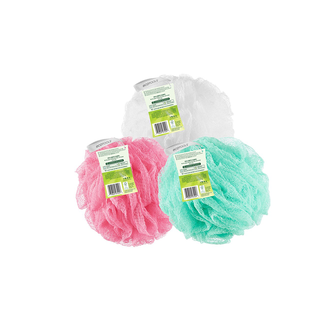 EcoTools Exfoliating EcoPouf Bath Sponge, Assorted Colors