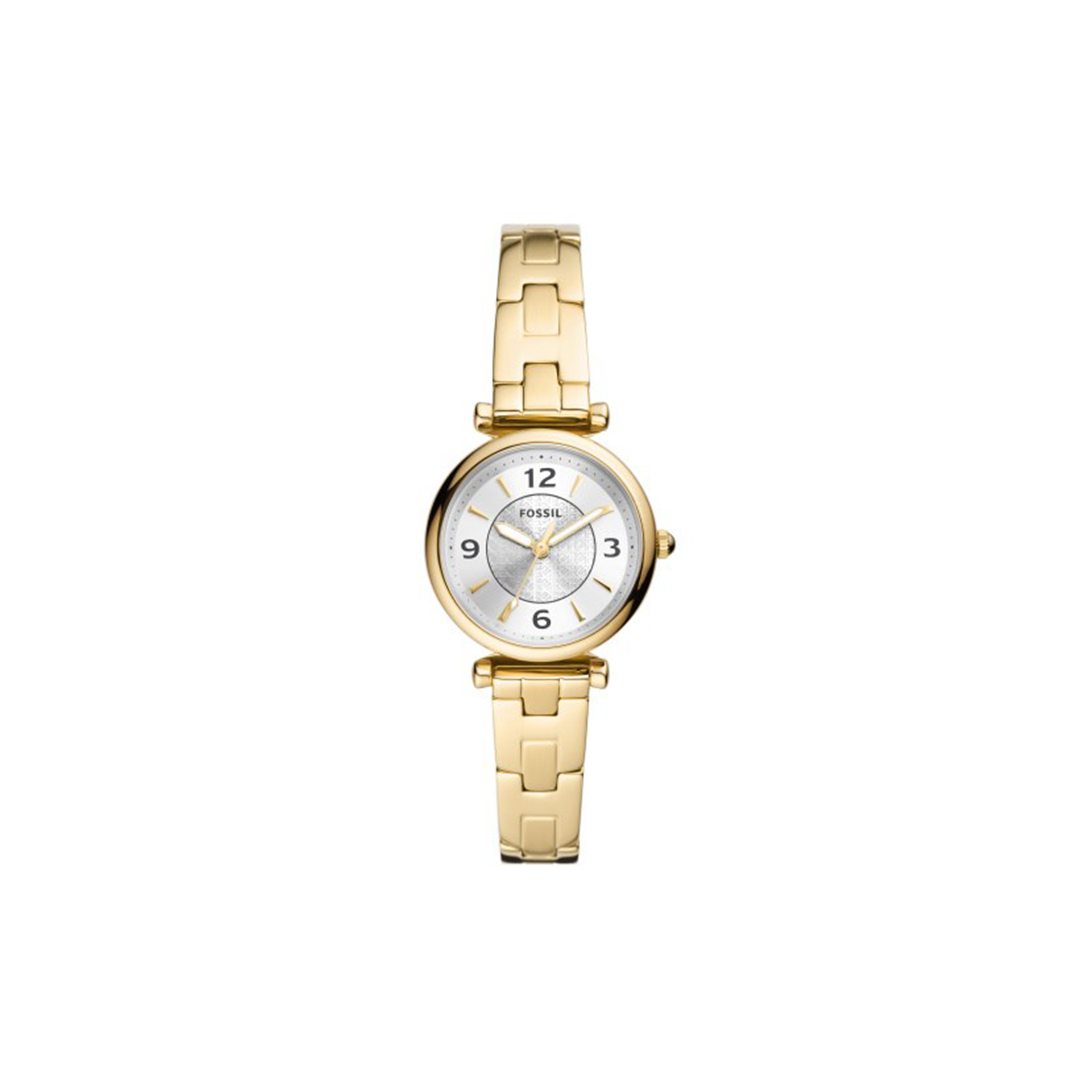 Fossil Carlie Three-Hand Gold-Tone Stainless Steel Watch