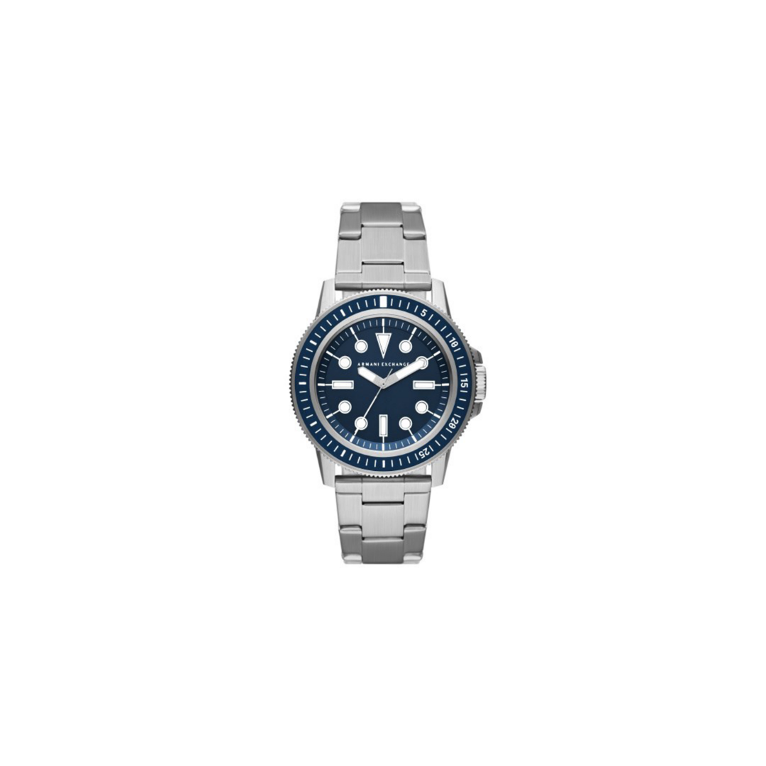 Armani Exchange Stainless Steel Blue Dial Watch