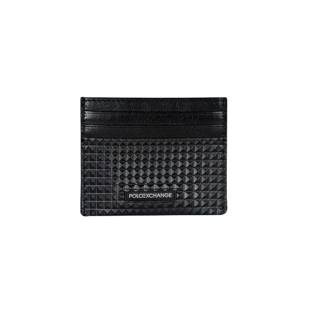 Polo Exchange Black Leather Card Holder - PLPE0018287