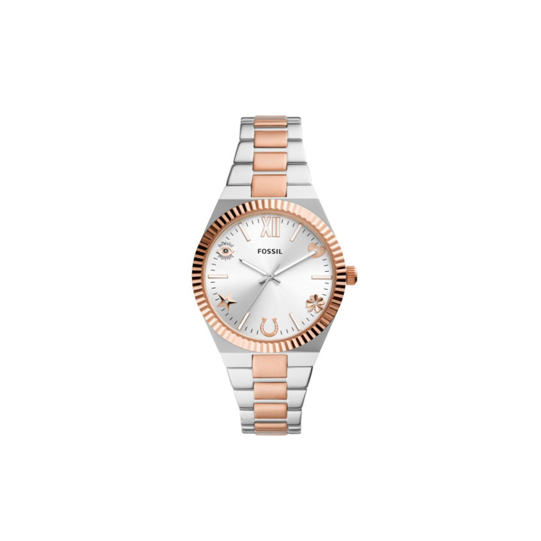 Fossil Scarlette Three-Hand Two-Tone Stainless Steel Watch