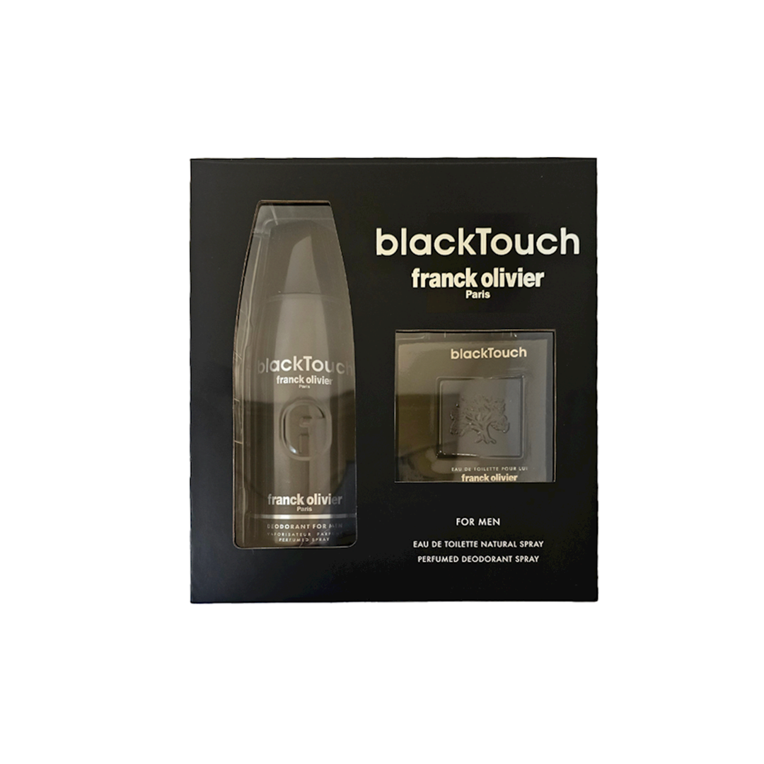 Franck Olivier Black Touch for Men Eau de Toilette Set with Deodorant