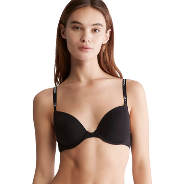 Calvin Klein Underwire Push Up Bra Classic Black