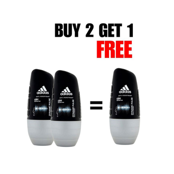 Adidas Men Dynamic Pulse Roll On , Pack of 2&1 Free