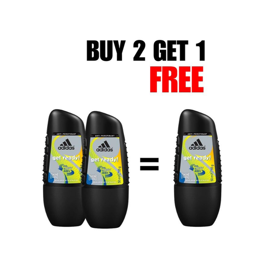 Adidas Men Get Ready Roll On , Pack of 2&1 Free