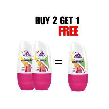 Adidas Women Get Ready Roll On , Pack of 2&1 Free