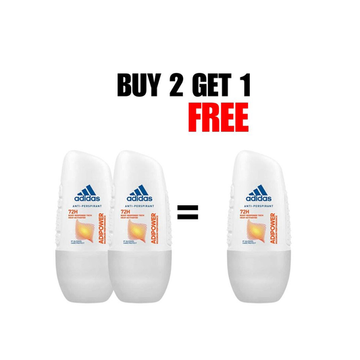 Adidas Women Adipower Roll On , Pack of 2&1 Free