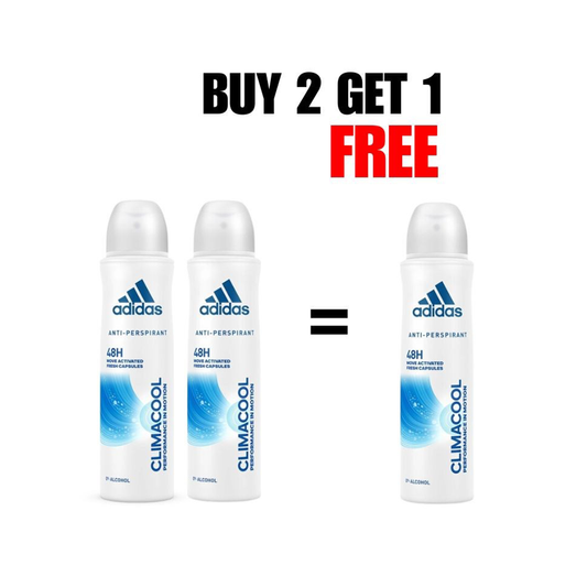 Adidas Women Climacool Deodorant , Pack of 2&1 Free