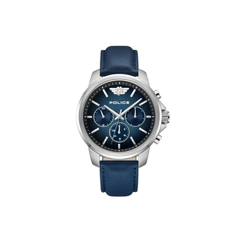 Police Chronograph Stainless Steel Leater Watch PEWJF0006301