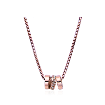 Polo Exchange ACC.ST52-PXRG,Necklace Plated Rose Gold