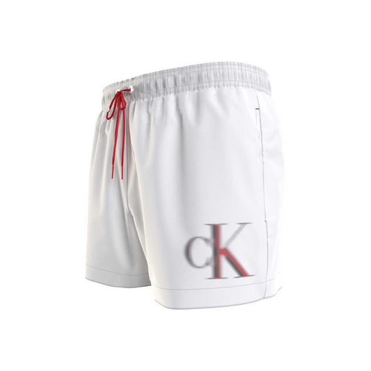 Calvin Klein Short White Swimsuit Drawstring
