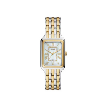 Fossil Raquel Three-Hand Date Two-Tone Stainless Steel Watch ES5305